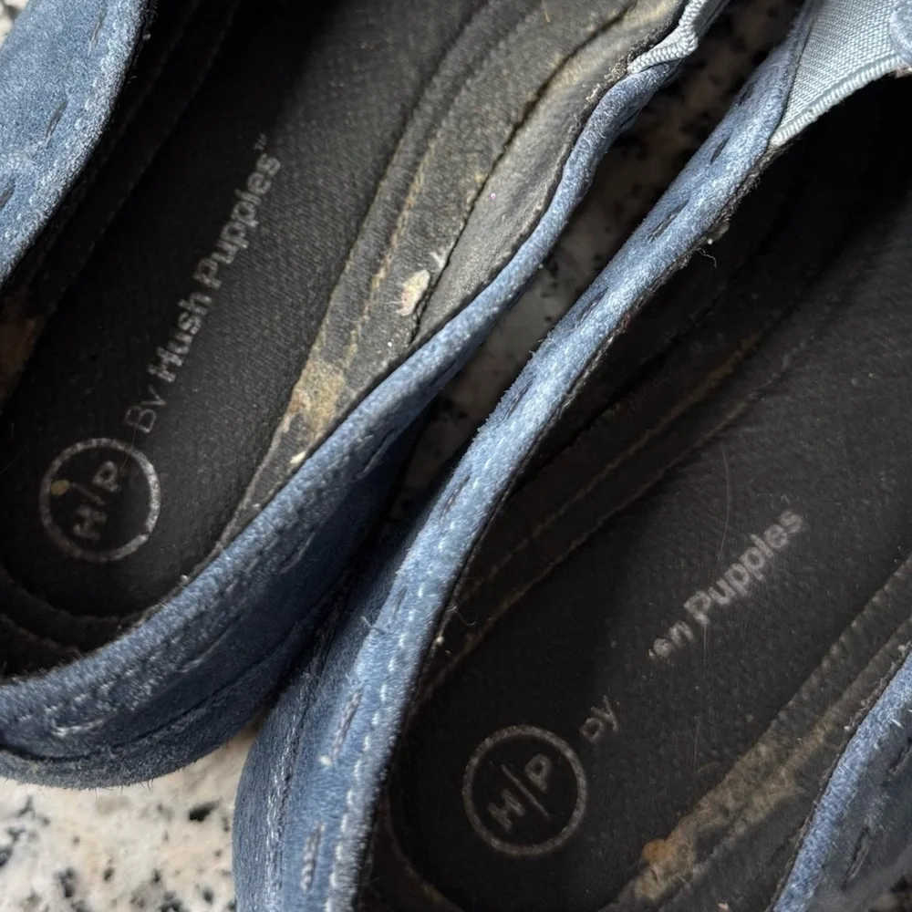 HP By Hushpuppies Women's Blue Moyen Flats Size 8.5